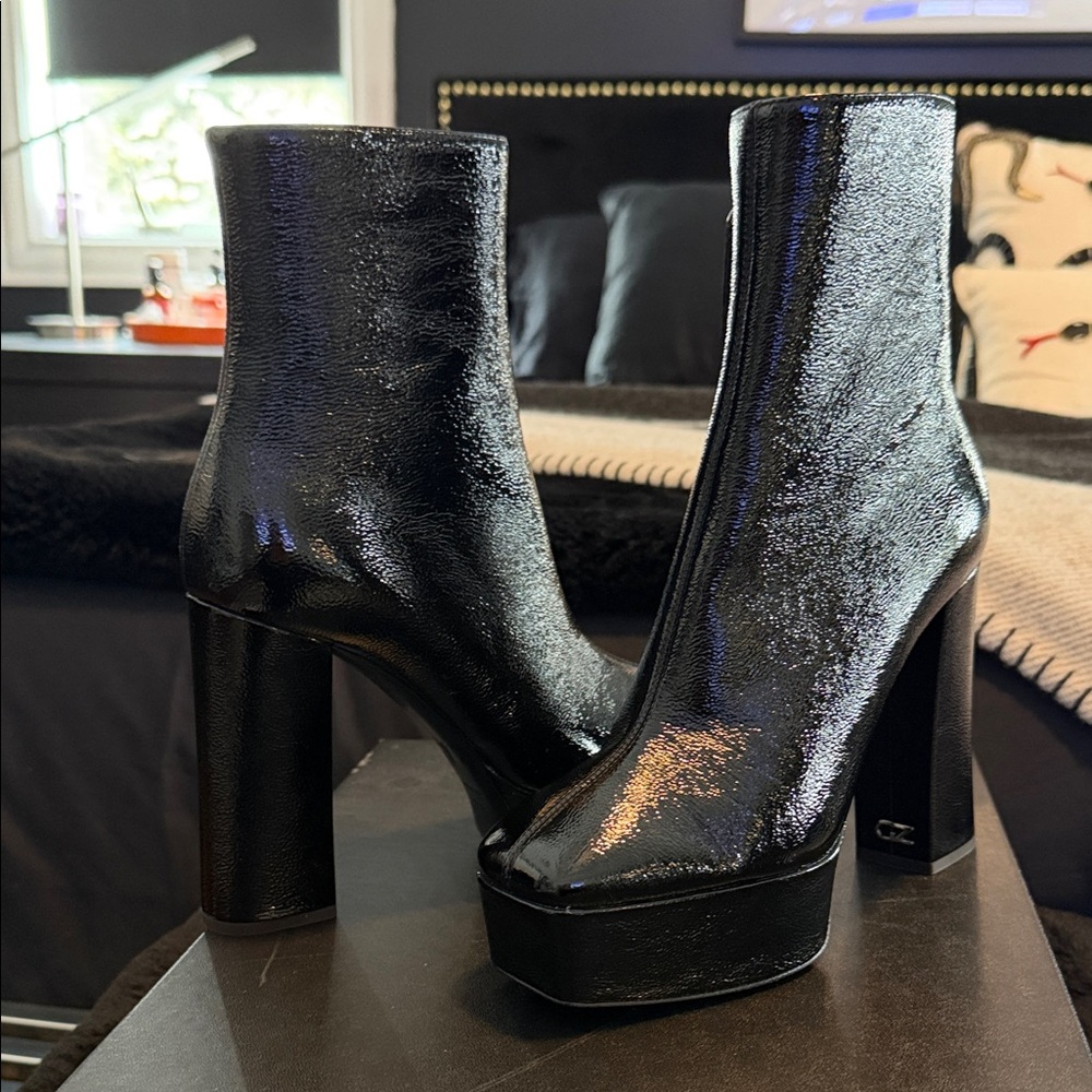 Giuseppe Zanotti Glossy Black Heeled Boots